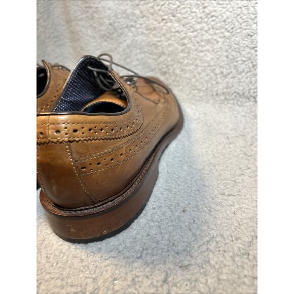 Aston Grey Collection Lovorwen Brown Wingtip Oxfords 11.5 - Picture 12 of 16